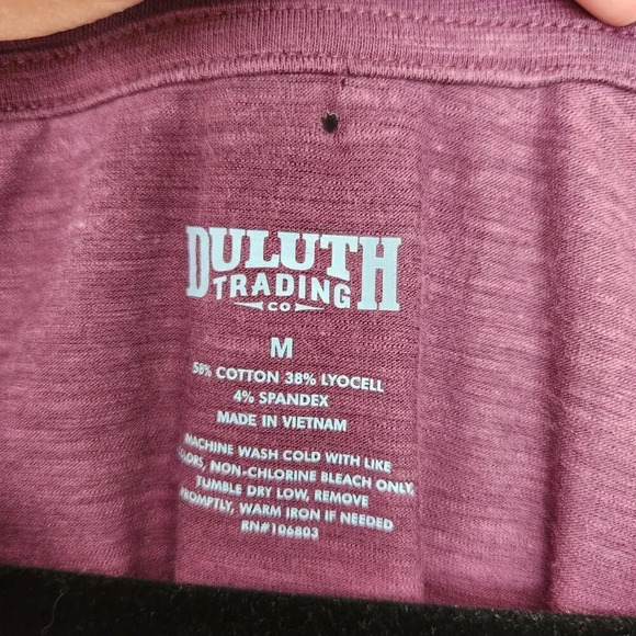 DULUTH TRADING CO To N Flow T Shirt Dress Size M UPF 30 Stay-Dry Comfort Purple - Picture 3 of 5